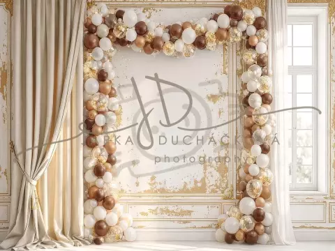 NAROZENINY - okna s balonky 6