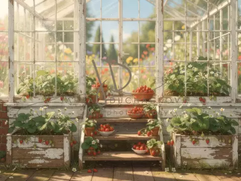 Skleník s jahodami 10