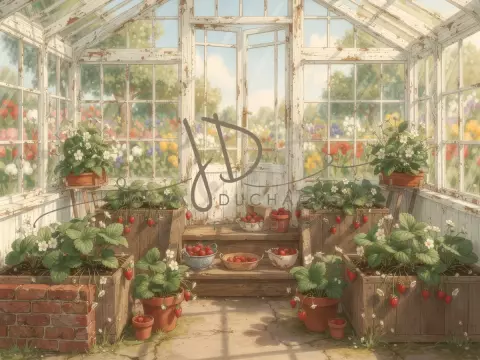 Skleník s jahodami 7