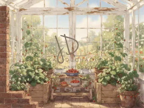 Skleník s jahodami 9