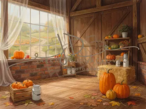 Stodola podzimní s dýněmi 15 Stodola podzimní s dýněmi 15