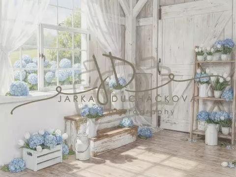 Stodola s hortenziemi 2 Stodola s hortenziemi 2