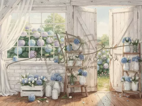 Stodola s hortenziemi 20