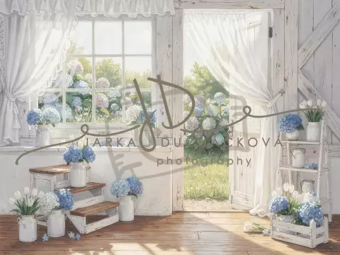 Stodola s hortenziemi 23 Stodola s hortenziemi 23