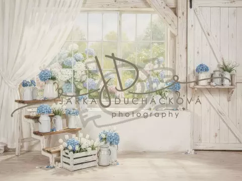 Stodola s hortenziemi 7