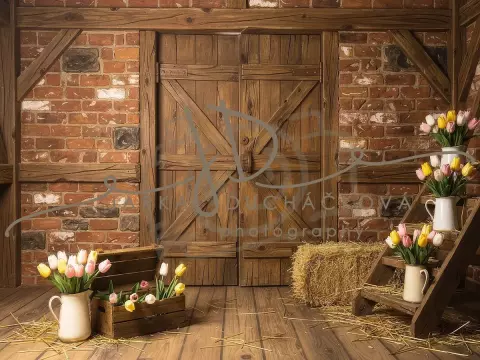 Stodola s květinami 1