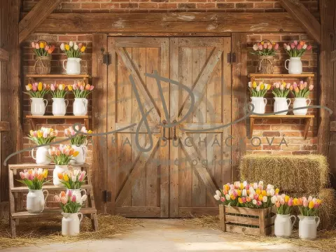 Stodola s květinami 3