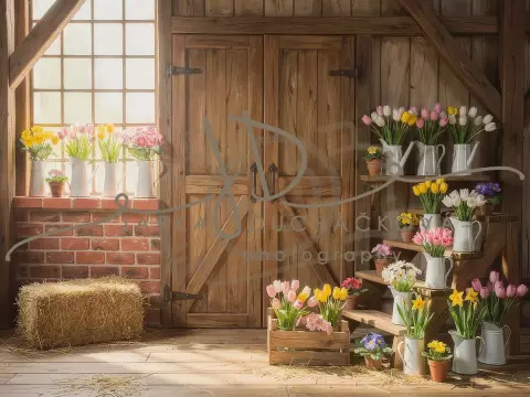 Stodola s květinami 33