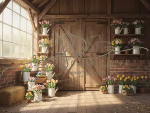 Stodola s květinami 35