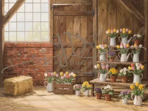 Stodola s květinami 38