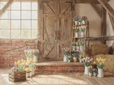 Stodola s květinami 39