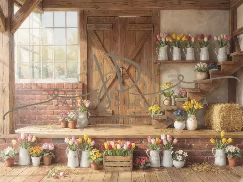 Stodola s květinami 42