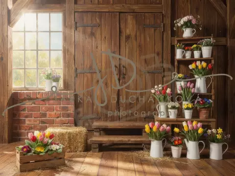 Stodola s květinami 43