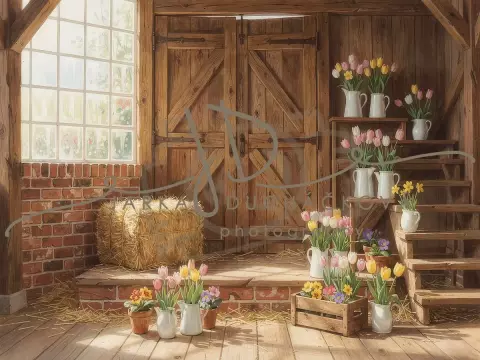 Stodola s květinami 47