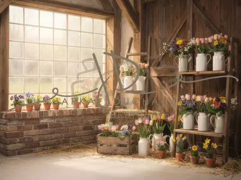 Stodola s květinami 48