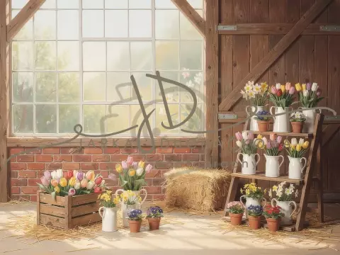 Stodola s květinami 50