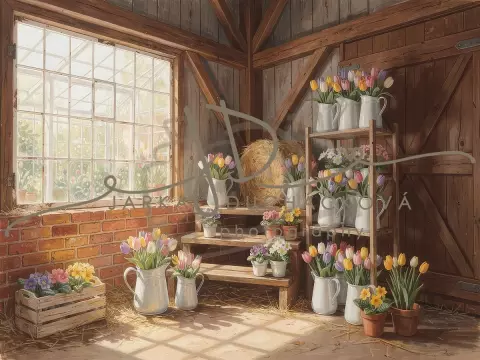 Stodola s květinami 51