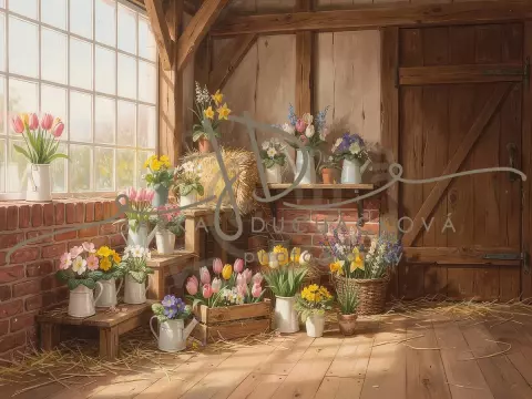 Stodola s květinami 54