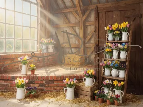 Stodola s květinami 55