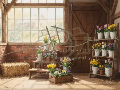 Stodola s květinami 56