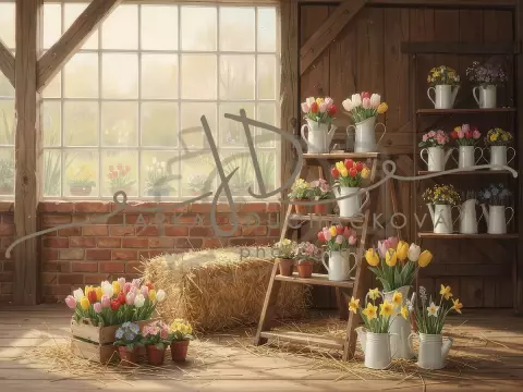 Stodola s květinami 57