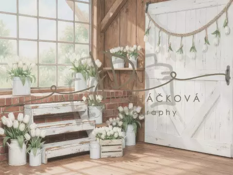 Tulipány bílé 8 Tulipány bílé 8