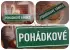 Tabulka plechová zelená 30x10cm typ2