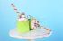 Mini dortík - muffin zdobený - 20cm - zelený