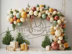 Fotopozadí - CHRISTMAS GARLAND 1