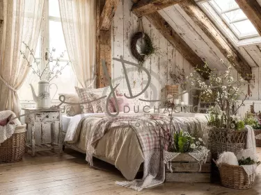 Fotopozadí - Jarní  pokoj v chalupě 1