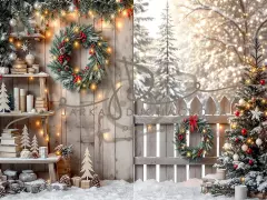 Fotopozadí - Zasněžená přírodní scéna 1