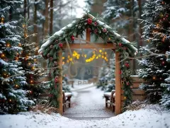 Fotopozadí - Brána v lese 11