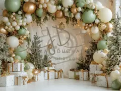 Fotopozadí - CHRISTMAS GARLAND 11