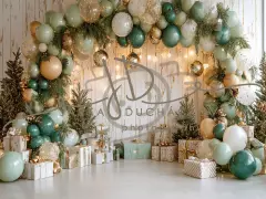 Fotopozadí - CHRISTMAS GARLAND 12
