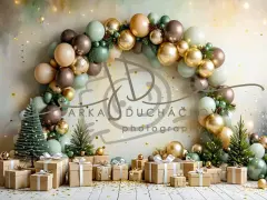 Fotopozadí - CHRISTMAS GARLAND 14