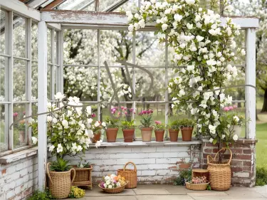 Fotopozadí - Jarní skleník 14