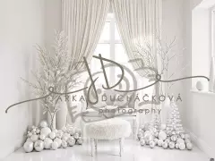 Fotopozadí - Bílá scéna zimní 15