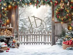 Fotopozadí - Zasněžená přírodní scéna 15