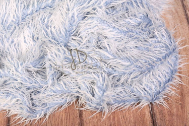 JD PHOTOGRAPHY  Kožešina modro-bílá