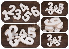 Sada čísel 1 až 6 - výška 25cm