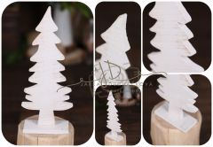 JD PHOTOGRAPHY  Stromeček dřevěný bílý 30cm