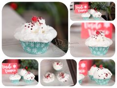 Muffin se ´´šlehačkou´´ a zdobením