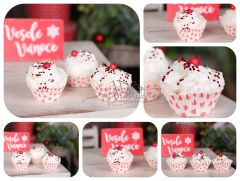 Muffin se ´´šlehačkou´´ a srdíčky