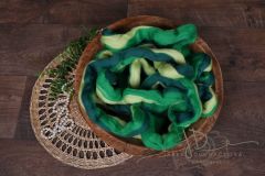 JD PHOTOGRAPHY  MERINO vlna - česanec melír - zelená