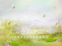 Vinyl pozadí jarní 200x160cm