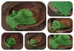 Podložka pletená - dečka zelená