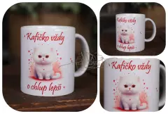 Hrneček keramický - Kočka kafíčko