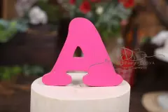 Písmeno růžové A - E - I
