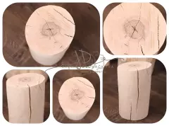 Dřevěný špalek dekorační  - stoleček/stolička/podnos