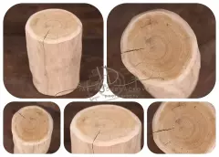 Dřevěný špalek dekorační - stoleček/stolička/podnos